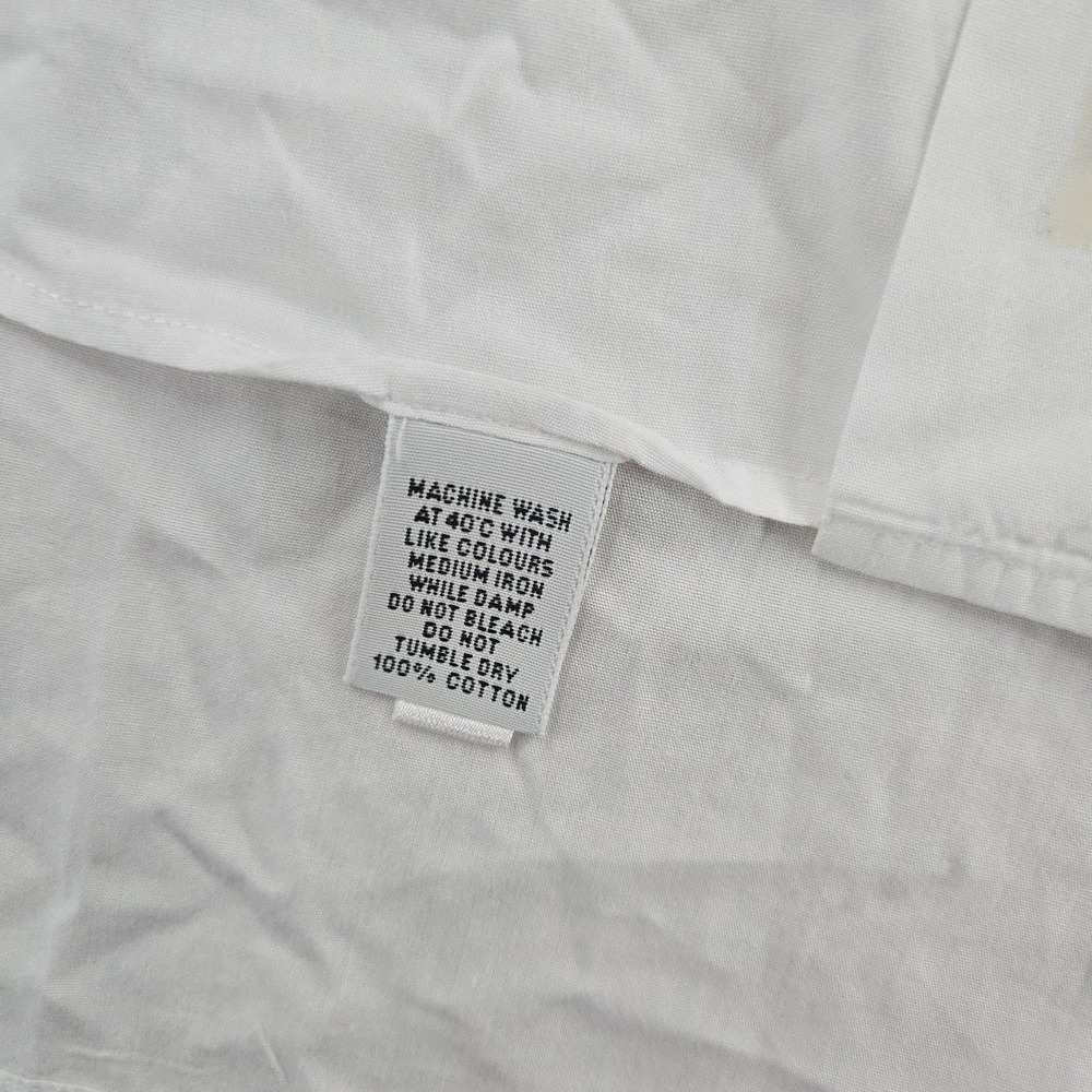 T.M. Lewin Tuxedo Shirt Mens 16.5 34/35 White Eveningwear French Cuff Dress - Picture 7 of 12